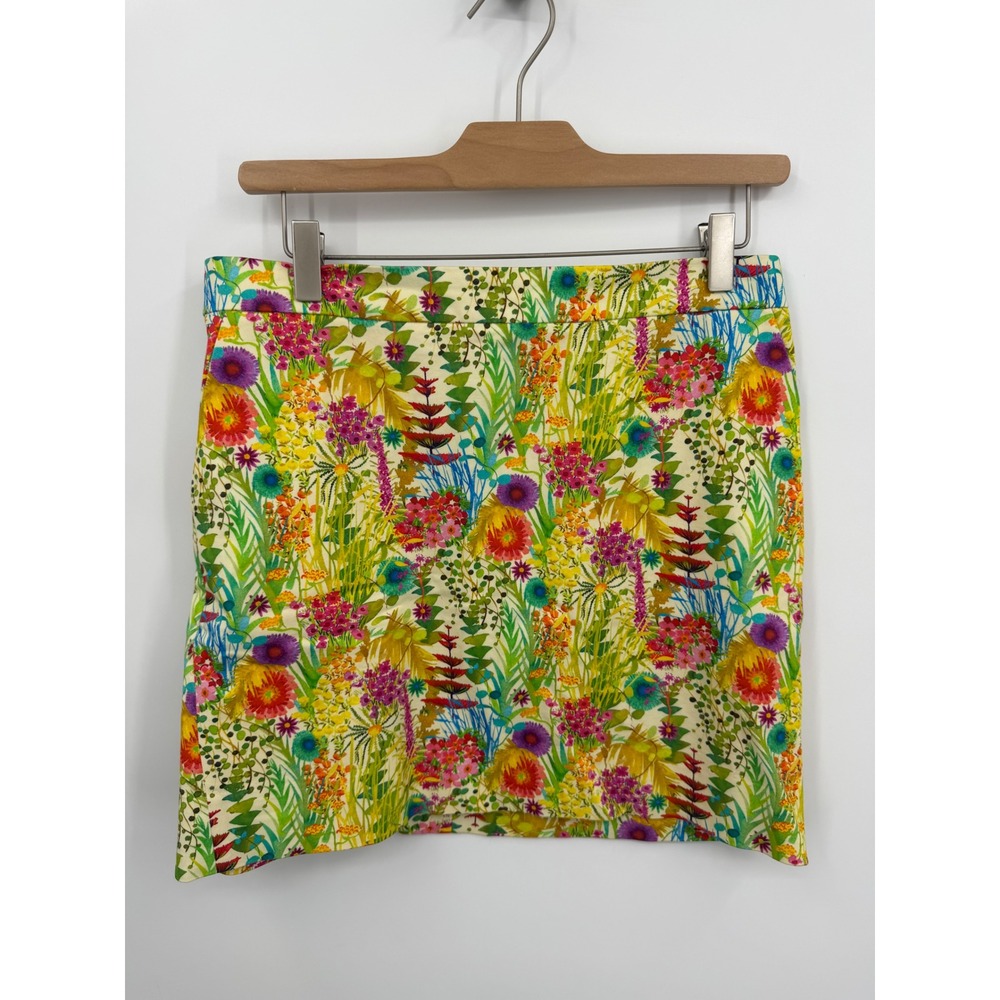 J.Crew Liberty Art Fabrics Mini Skirt Womens 4 Multi Floral Cotton Blend‎ 47941